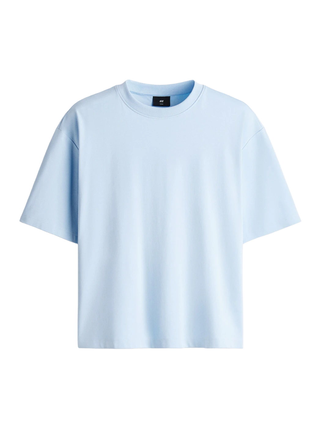 T-shirt boxy bleu ciel